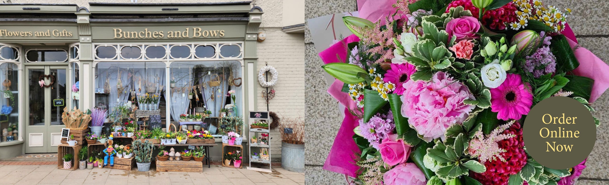 Seasonal bouquets from Bunches And Bows in Brandon offering same-day delivery