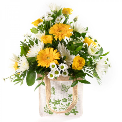 Lemon Drops - This little bag filled with flowers is the perfect way to send your message.